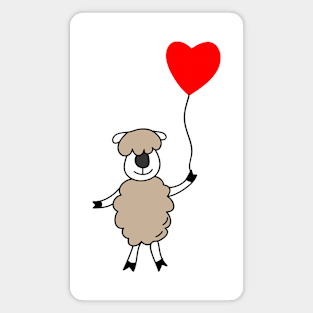 The lamb with balloon. Magnet